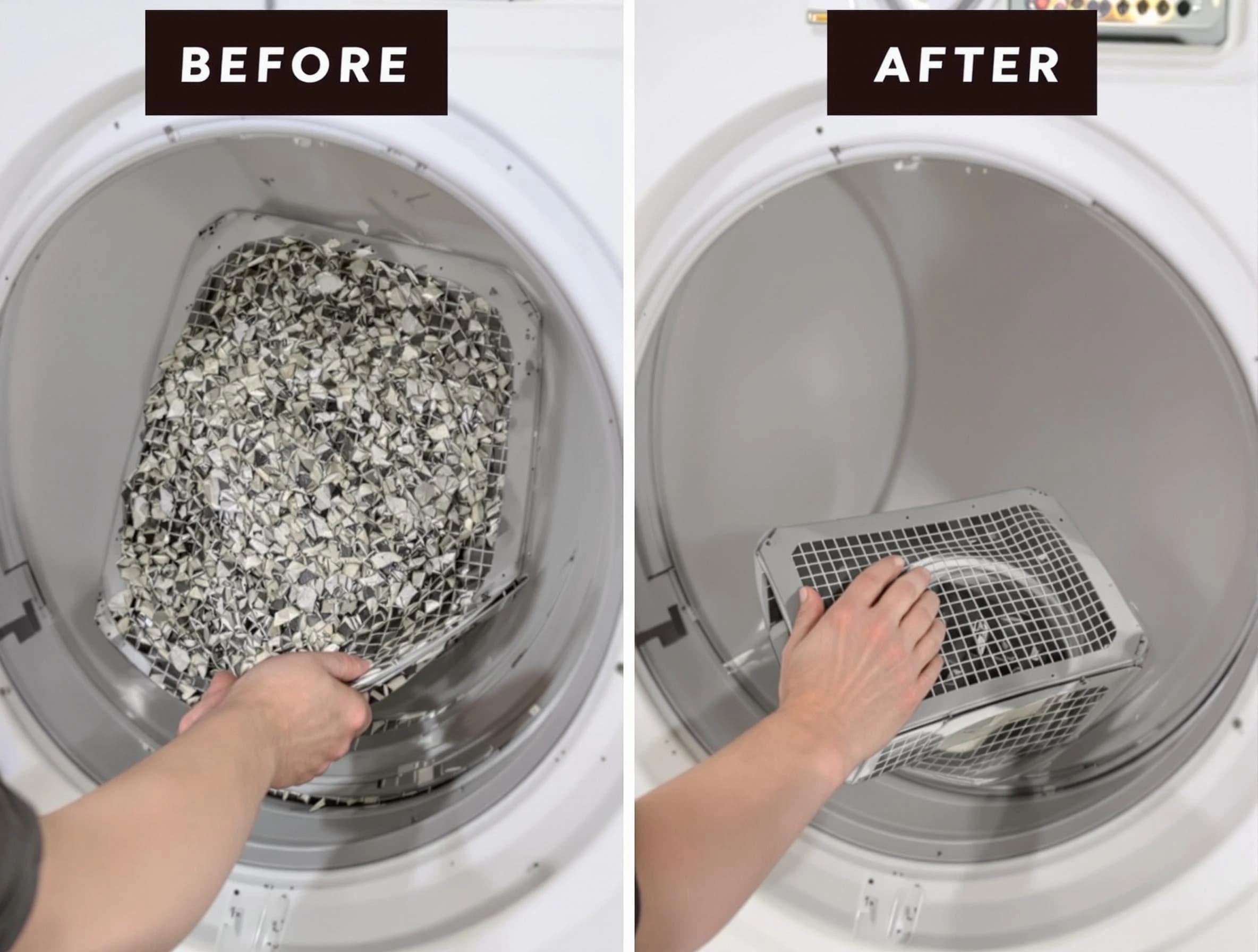 Professional lint trap cleaning by Lakeside Dryer Vent Cleaning in Lakeside