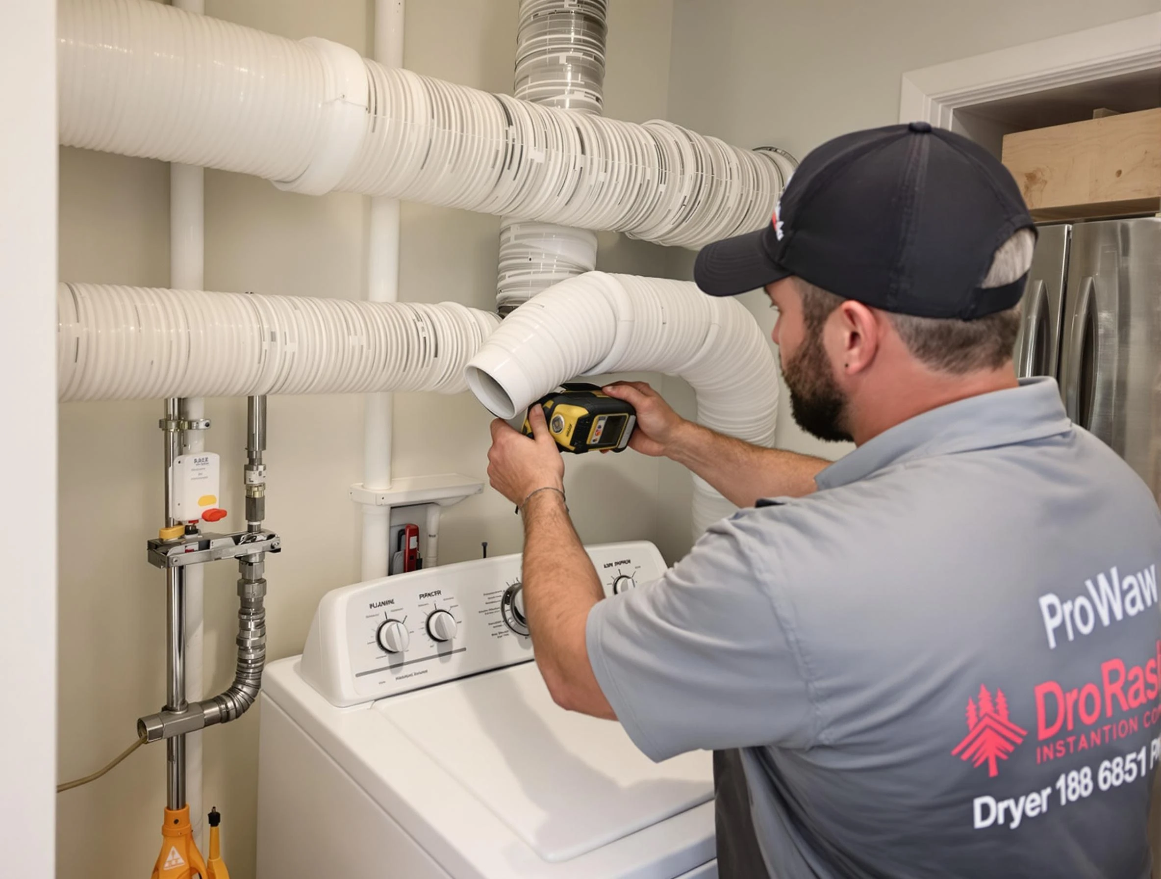 Professional dryer vent hose installation by Lakeside Dryer Vent Cleaning in Lakeside